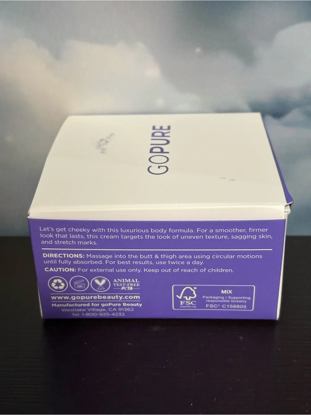 GOPURE Firming Butt & Thigh Cream 4.25 fl oz. New in box.